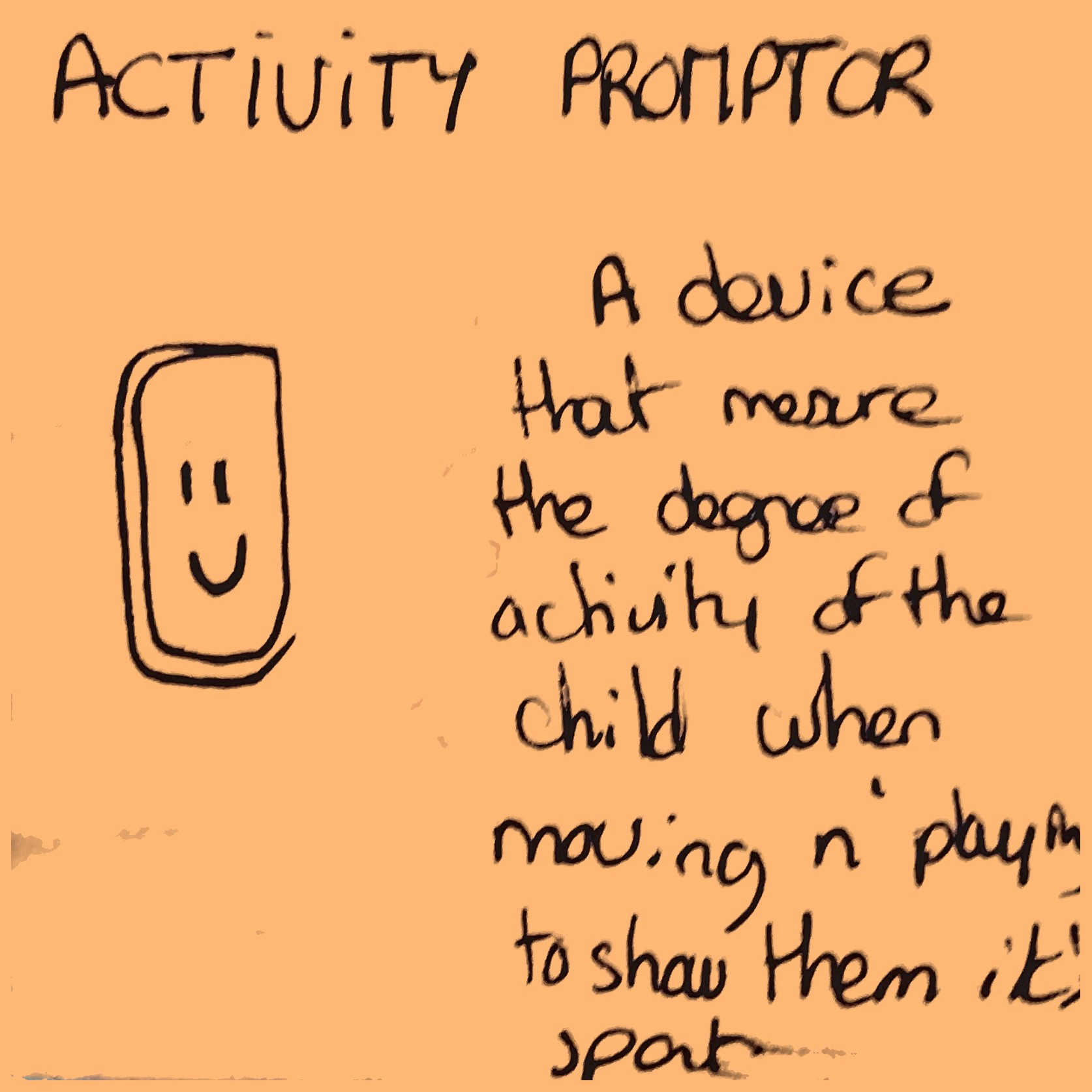 Activity promptor post-it